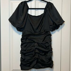 Women’s Black Puff Sleeve Dress